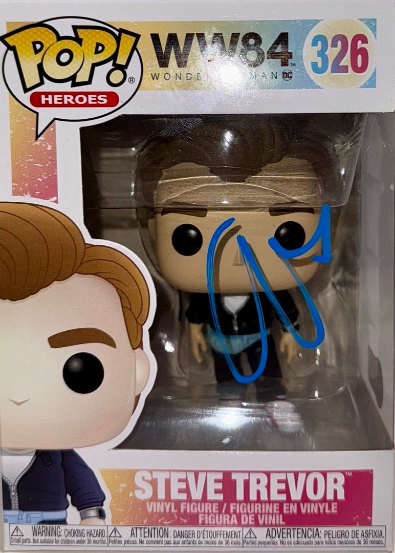 Chris Pine Signed Funko Pop #326 "Steve Trevor" (Wonder Woman 84) - Beckett COA